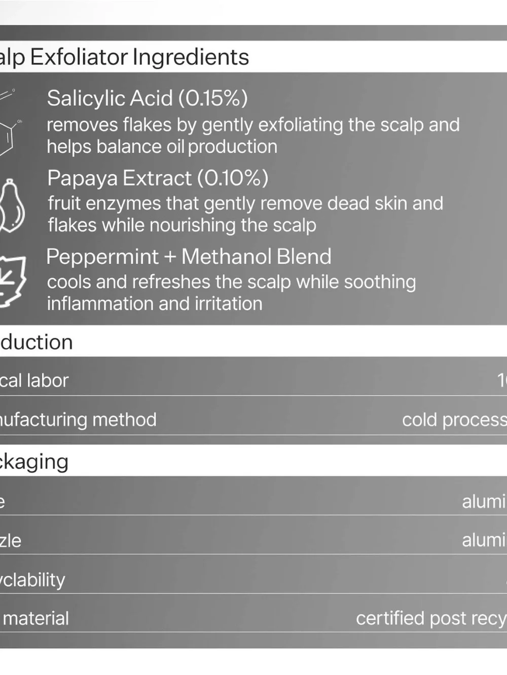 Act+Acre Salicylic Acid Scalp Exfoliator - with silver key